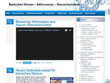 Tablet Screenshot of aktivwasser.info